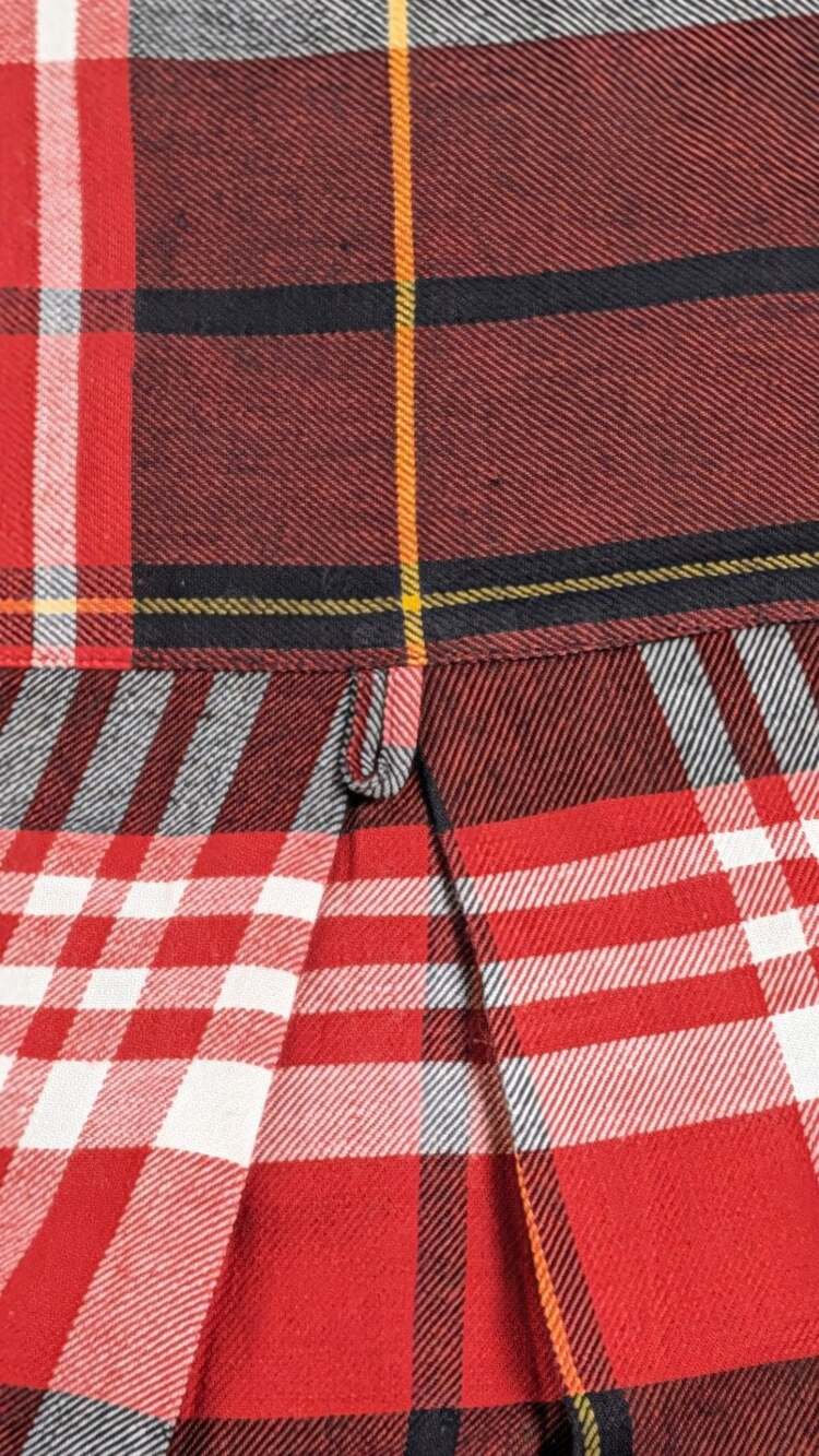 Ruff Hewn Red and Gray Plaid Long Sleeve Button-Up Shirt - Picture 3 of 6